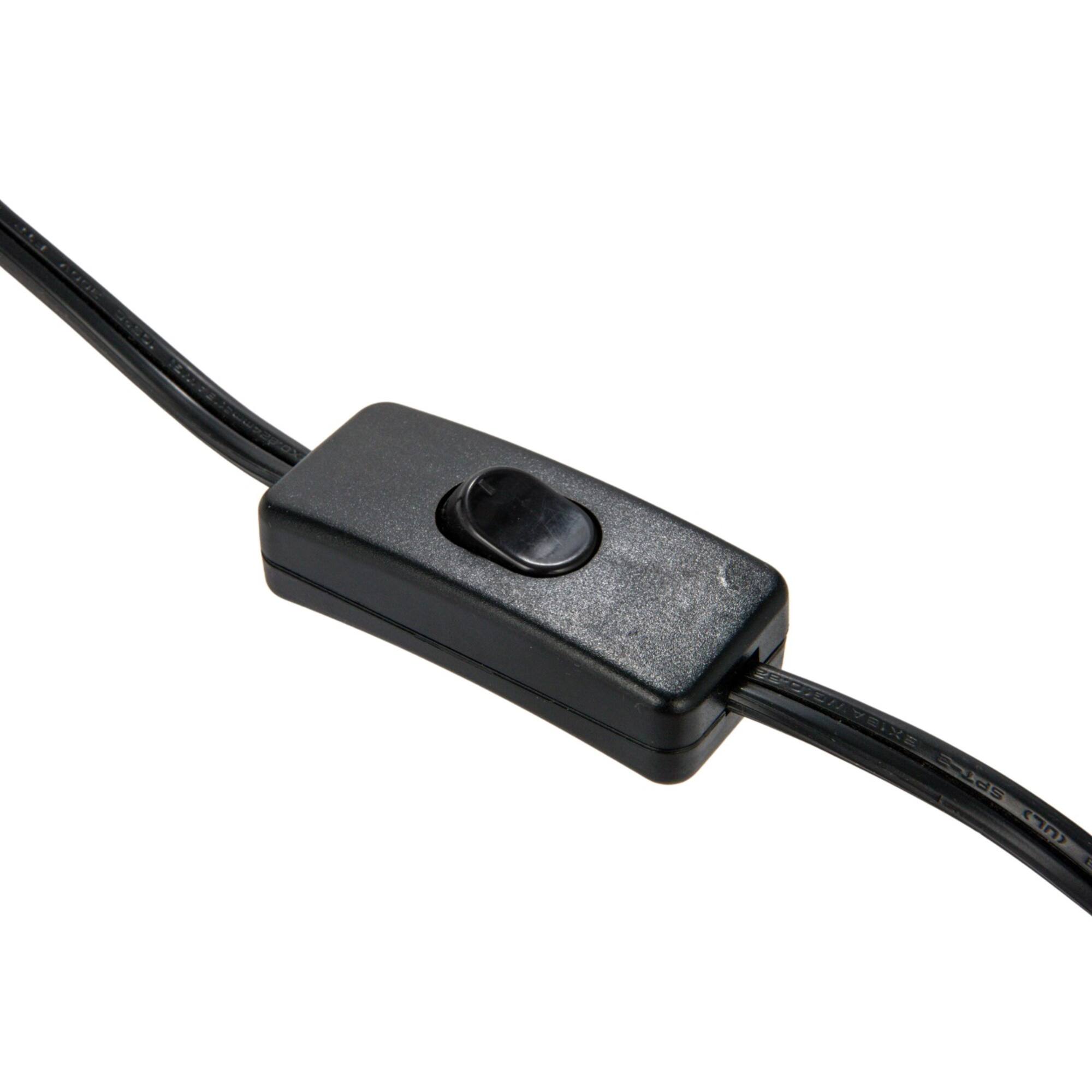 Hello Honey® 24" Black & Natural Mango Wood Pleated Table Lamp with Linen Shade